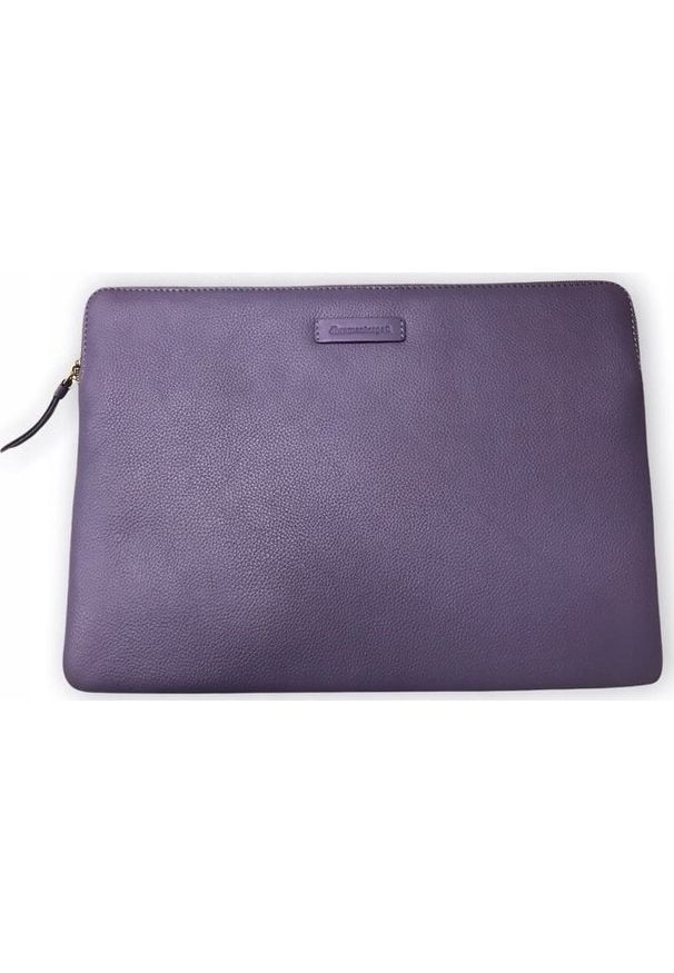 Torba dbramante Paris - Pebbled full-grain leather sleeve for Laptop 15''/MacBook Pro 16" 2016 - Daybreak Purple