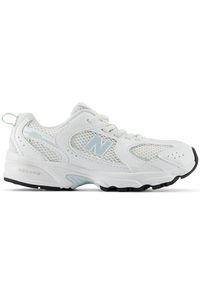 Buty dziecięce New Balance PZ530SP – białe. Kolor: biały. Materiał: materiał, syntetyk, guma. Szerokość cholewki: normalna