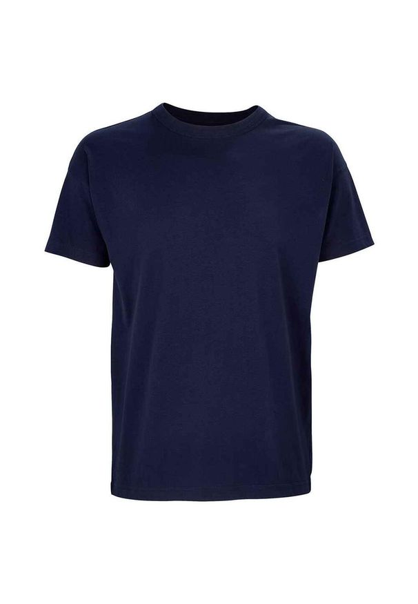 SOL'S - Męska Koszulka Boxy Oversize. Kolor: niebieski. Sport: turystyka piesza