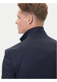 BOSS Garnitur C-Huge 50551777 Granatowy Slim Fit. Kolor: niebieski. Materiał: wełna #10