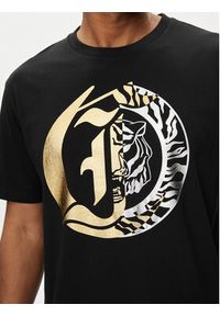 Just Cavalli T-Shirt 76OAHG05 Czarny Regular Fit. Kolor: czarny. Materiał: bawełna #4