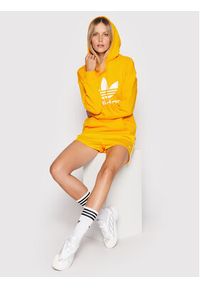 Adidas - adidas Bluza HK9653 Żółty Regular Fit. Kolor: żółty. Materiał: bawełna #4