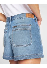 Lee - LEE PATCHPOCKET SHORT DAMSKIE SZORTY JEANSOWE L30RLJIL 112106591. Materiał: jeans