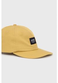 Etnies czapka kolor żółty z aplikacją. Kolor: żółty. Materiał: bawełna, materiał. Wzór: aplikacja #5