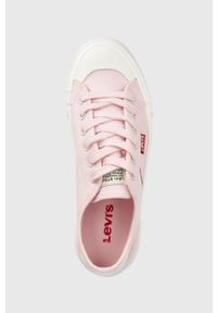 Levi's® - Levi's tenisówki dziecięce kolor różowy. Okazja: na spotkanie biznesowe. Nosek buta: okrągły. Zapięcie: sznurówki. Kolor: różowy. Materiał: guma. Styl: biznesowy