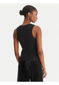 Juicy Couture Top Gothic Crown JCBLV126807 Czarny Slim Fit. Kolor: czarny. Materiał: bawełna #6