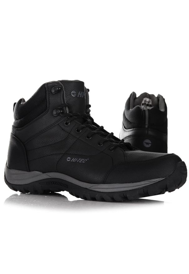 Hi-tec - Buty męskie wysokie trekkingowe Hi-Tec CANORI CAMEL. Kolor: czarny, szary, wielokolorowy. Materiał: guma, materiał, syntetyk