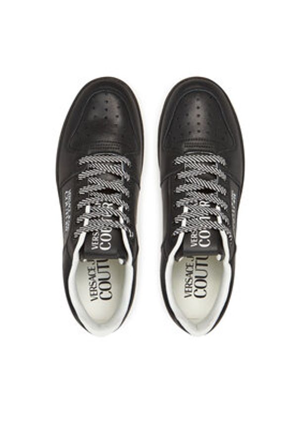 Versace Jeans Couture Sneakersy 78YA3SJ5 Czarny. Kolor: czarny. Materiał: skóra