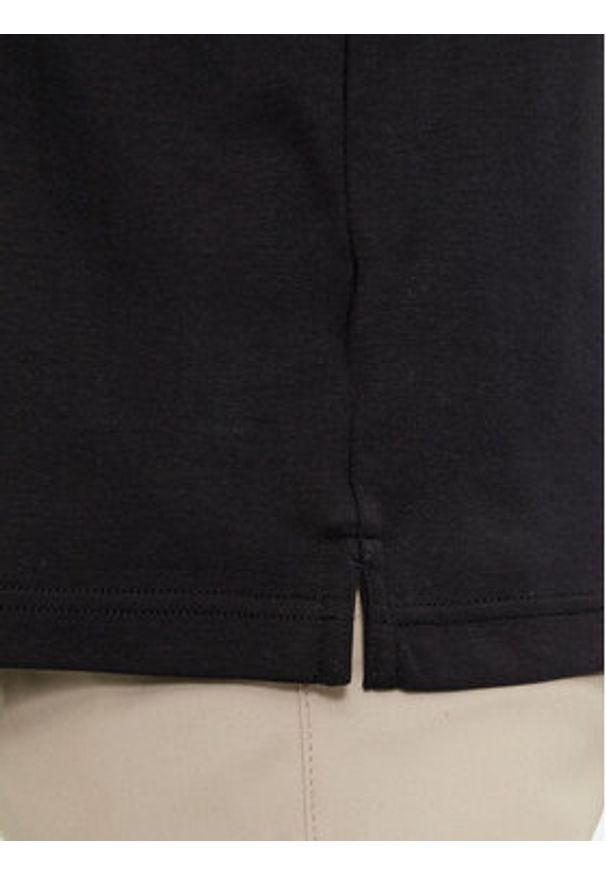 Calvin Klein Polo Smooth Cotton Welt Zip Polo K10K112754 Czarny Regular Fit. Typ kołnierza: polo. Kolor: czarny. Materiał: bawełna