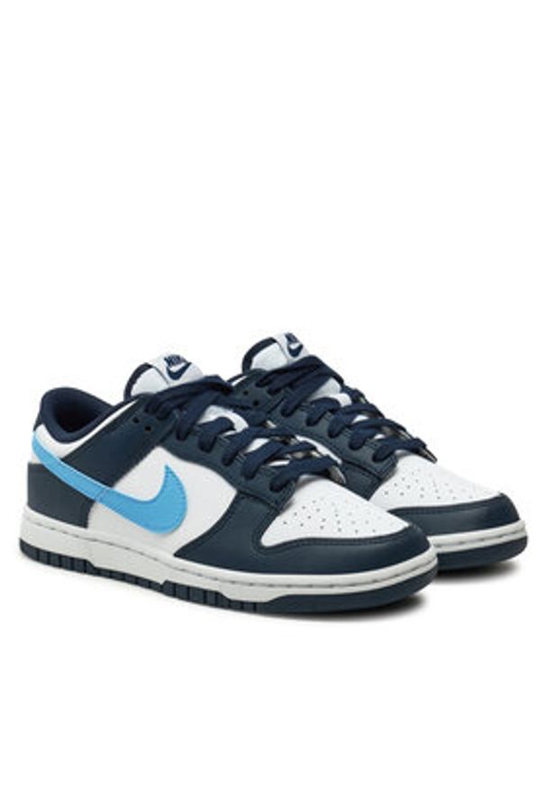 Nike Sneakersy Dunk Low FN7800 400 Granatowy. Kolor: niebieski. Materiał: skóra