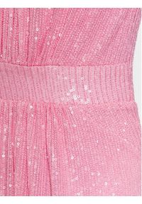 ROTATE Sukienka koktajlowa Sequins Puff Sleeve 100058224 Różowy Regular Fit. Kolor: różowy. Materiał: syntetyk. Styl: wizytowy #5