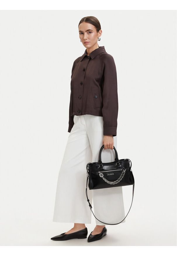 Love Moschino - LOVE MOSCHINO Torebka JC4277PP0OK1100A Czarny. Kolor: czarny. Materiał: skórzane