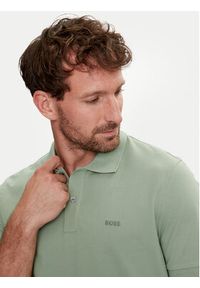 BOSS - Boss Polo Pallas 50468301 Zielony Regular Fit. Typ kołnierza: polo. Kolor: zielony. Materiał: bawełna #3