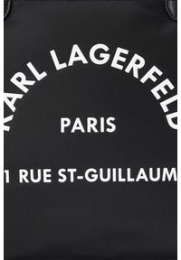 Karl Lagerfeld - KARL LAGERFELD Czarna shopperka RSG Nylon MD Tote. Kolor: czarny #6