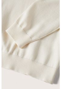 Mango Man sweter Ten męski kolor biały lekki. Okazja: na co dzień. Kolor: biały. Materiał: włókno. Długość rękawa: długi rękaw. Długość: długie. Styl: casual #5