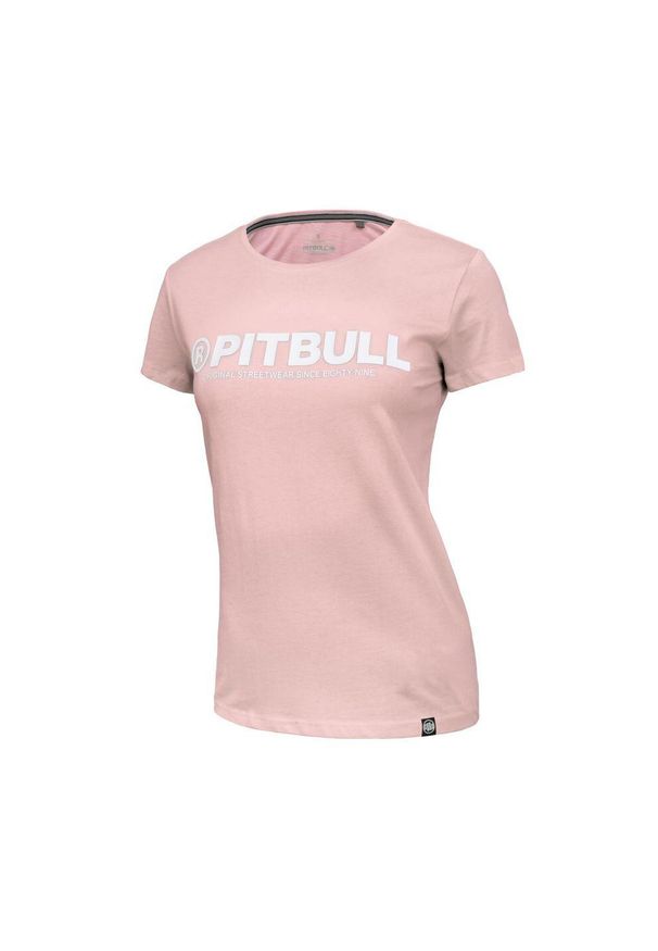 PITBULL - Koszulka bawełniana sportowa t-shirt dla dorosłych Pitbull R. Kolor: różowy, biały, wielokolorowy. Materiał: bawełna