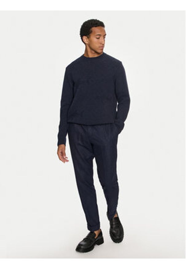 PAUL & SHARK - Paul&Shark Sweter 14311076 Granatowy Regular Fit. Kolor: niebieski. Materiał: wełna