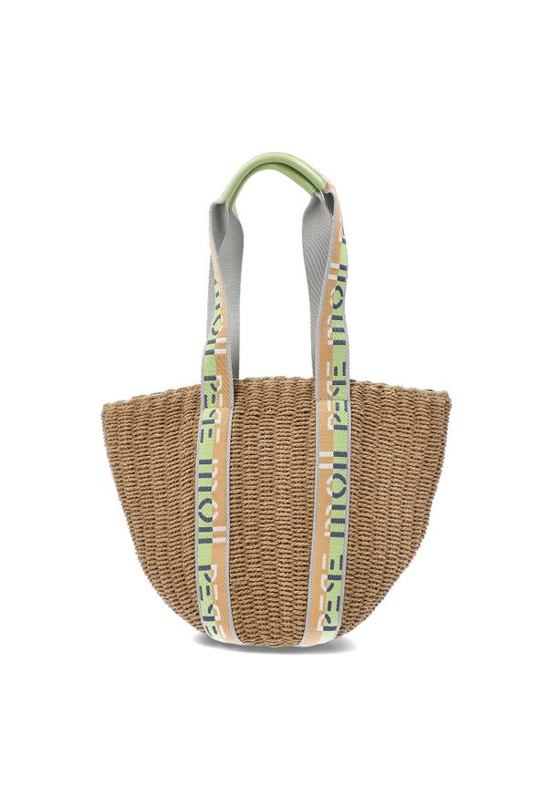 Brązowa Damska Torebka W Stylu Boho Pepe Moll. Kolor: brązowy. Wzór: aplikacja. Sezon: lato. Styl: boho