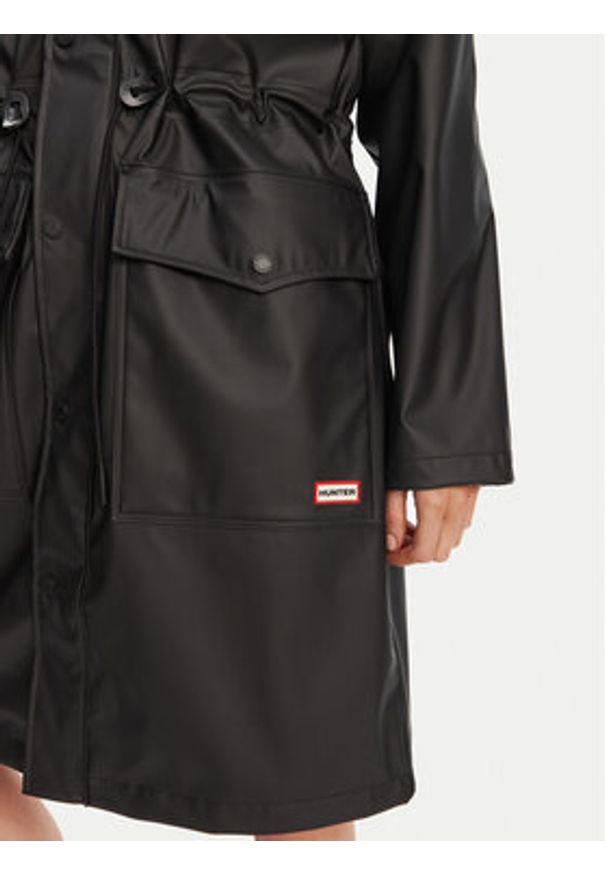 Hunter Parka Janna HARW0021242 Czarny Regular Fit. Kolor: czarny. Materiał: syntetyk