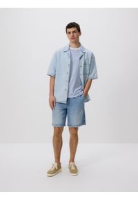 Reserved - Jeansowe szorty jogger - niebieski. Kolor: niebieski. Materiał: jeans