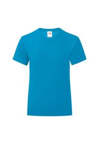 FRUIT OF THE LOOM - T-shirt Dla Dziewczynki Iconic 150. Kolor: niebieski