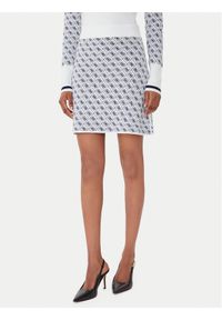 Guess Spódnica ołówkowa W5BD81 Z3JD2 Écru Slim Fit. Materiał: syntetyk