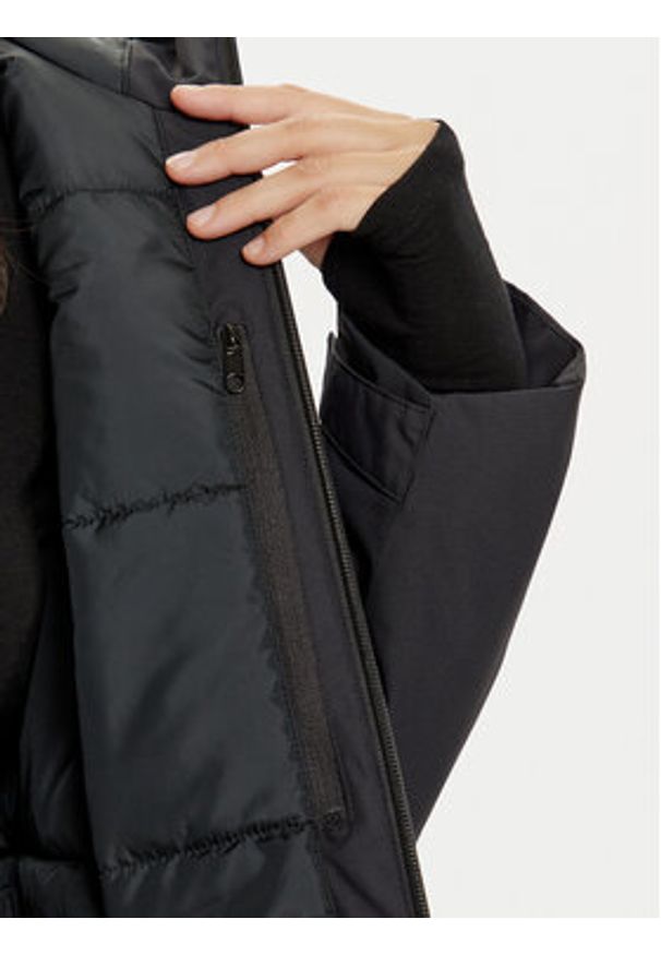 Jack Wolfskin Kurtka przeciwdeszczowa Wisper Ins A61893 Czarny Regular Fit. Kolor: czarny. Materiał: syntetyk