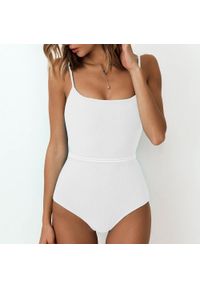 Intica - Jednoczęściowy strój kąpielowy taliowany na plażę Willa. Kolor: czarny. Materiał: materiał #6