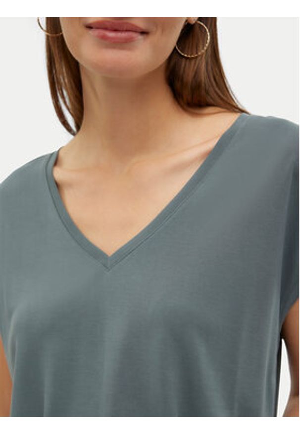 Vero Moda T-Shirt Filli 10247666 Zielony Relaxed Fit. Kolor: zielony. Materiał: syntetyk