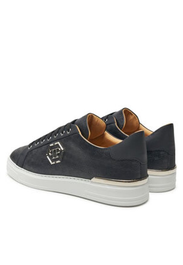 Philipp Plein - PHILIPP PLEIN Sneakersy AADS USC0665 PLE010N Czarny. Kolor: czarny. Materiał: skóra