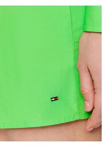TOMMY HILFIGER - Tommy Hilfiger Sukienka koszulowa WW0WW37976 Zielony Regular Fit. Kolor: zielony. Materiał: bawełna. Typ sukienki: koszulowe #2
