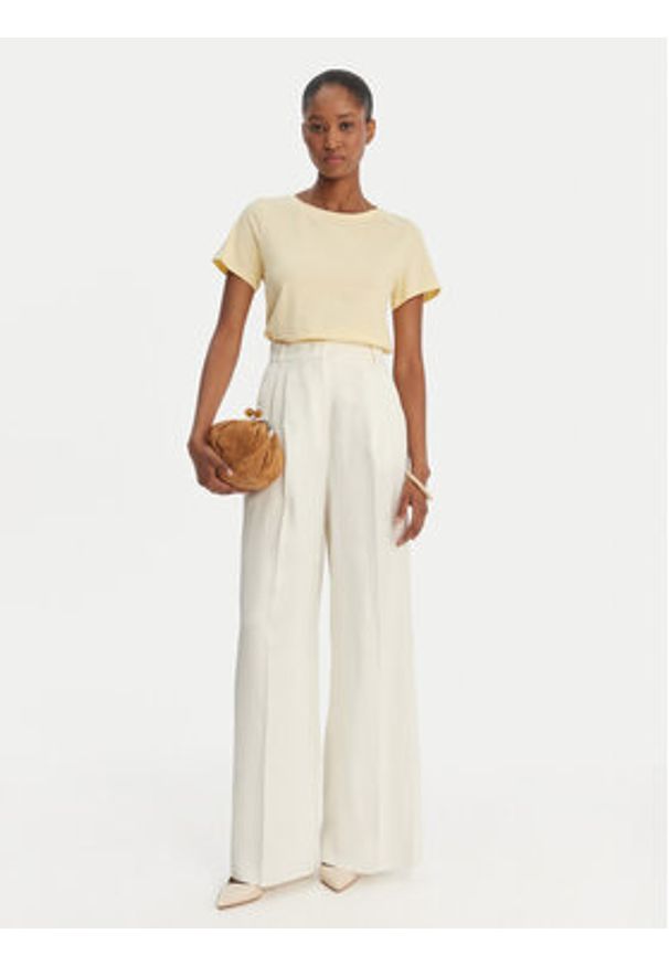 Weekend Max Mara T-Shirt Multif 2615971012 Żółty Regular Fit. Kolor: żółty. Materiał: bawełna
