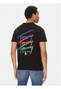 Tommy Jeans T-Shirt Twisted Signature DM0DM20771 Czarny Regular Fit. Kolor: czarny. Materiał: bawełna #4