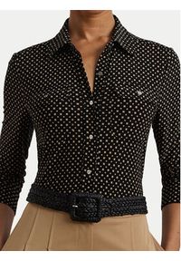 Lauren Ralph Lauren - LAUREN RALPH LAUREN Koszula 200971090001 Czarny Slim Fit. Kolor: czarny. Materiał: syntetyk #5