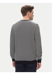 Bugatti Sweter 7400 75513C Granatowy Regular Fit. Kolor: niebieski. Materiał: bawełna #5