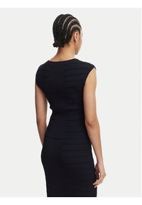 Guess Bluzka W5YR12 Z0130 Granatowy Regular Fit. Kolor: niebieski. Materiał: syntetyk #4