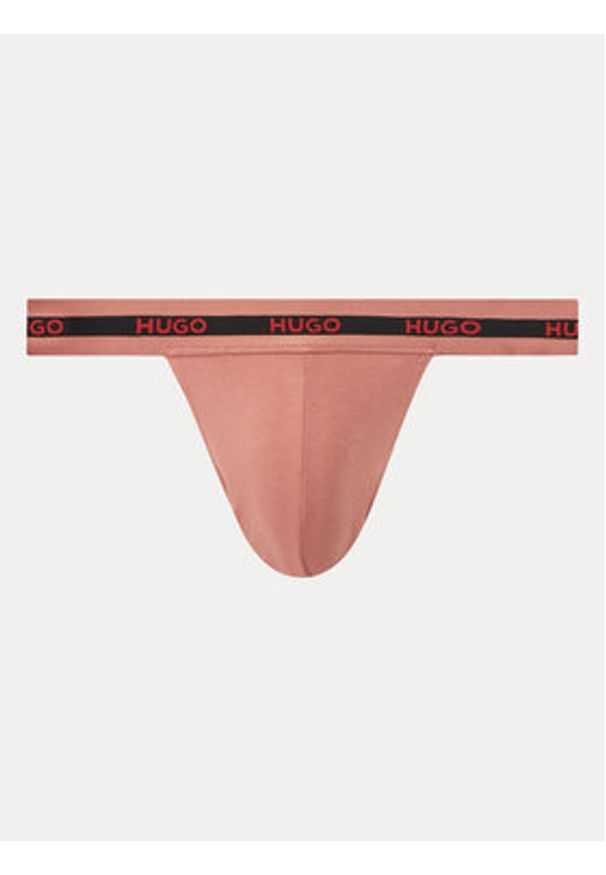 Hugo - HUGO Komplet 3 par slipów Jock Strap 50532616 Kolorowy. Materiał: bawełna. Wzór: kolorowy