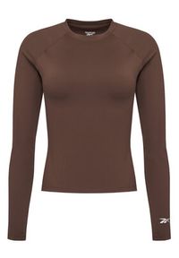 Reebok Koszulka techniczna Reebok X Ewa Chodakowska RK25316CCW Brązowy Slim Fit. Kolor: brązowy. Materiał: syntetyk #6