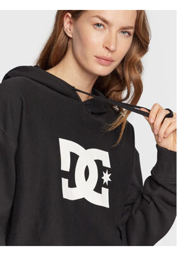 DC Bluza ADJFT03028 Czarny Relaxed Fit. Kolor: czarny. Materiał: bawełna