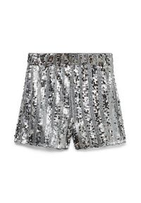 Vero Moda Szorty materiałowe Efa 10335727 Srebrny Loose Fit. Kolor: srebrny. Materiał: syntetyk #5