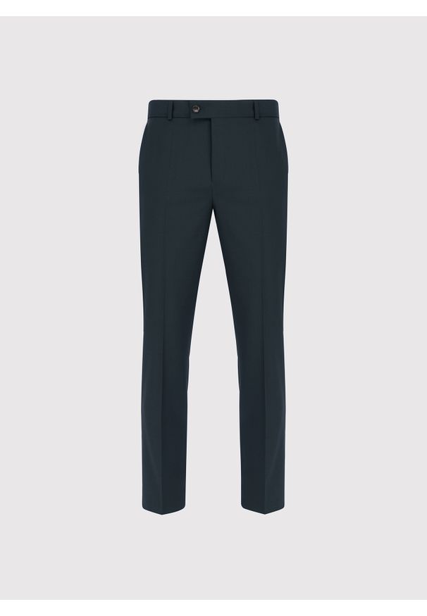 Pako Lorente - PAKO LORENTE – Wełniane spodnie garniturowe w kolorze zielonym. Okazja: na spotkanie biznesowe. Kolor: zielony. Materiał: wełna. Styl: biznesowy, elegancki