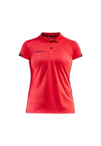 Damska koszulka polo Craft pro control impact. Typ kołnierza: polo. Kolor: czarny, czerwony, wielokolorowy #1