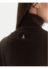 Patrizia Pepe Golf 2K0340 KM36 Brązowy Regular Fit. Typ kołnierza: golf. Kolor: brązowy. Materiał: wełna #2