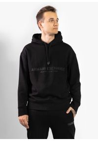 Armani Exchange - Bluza męska ARMANI EXCHANGE 6RZMLE-ZJ4XZ-1200. Kolor: czarny. Sport: turystyka piesza #1