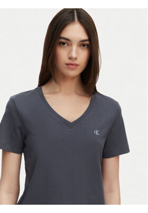 Calvin Klein Jeans T-Shirt Archive LV047B205G Szary ciemny Regular Fit. Kolor: szary. Materiał: bawełna