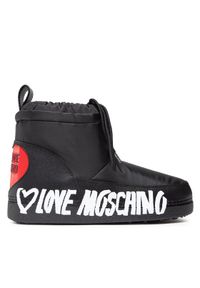 Love Moschino - LOVE MOSCHINO Śniegowce JA24202G1FISJ000 Czarny. Kolor: czarny. Materiał: materiał