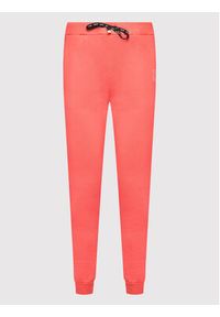 Liu Jo Spodnie dresowe TF2014 F0778 Różowy Regular Fit. Kolor: różowy. Materiał: syntetyk, dresówka, bawełna