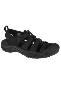 keen - Sandały męskie, Keen Newport H2. Kolor: czarny. Materiał: guma, syntetyk, tkanina, materiał