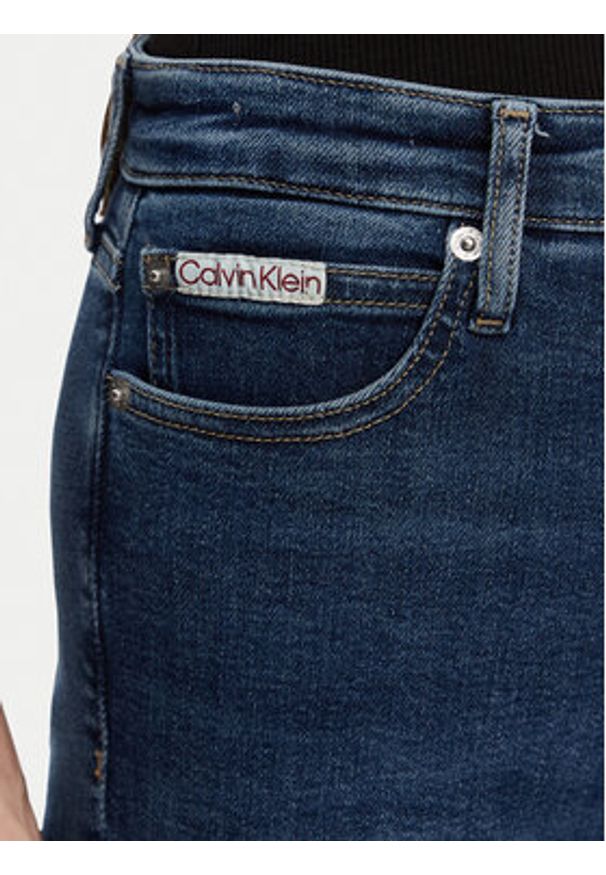 Calvin Klein Jeans Jeansy J20J225149 Granatowy Skinny Fit. Kolor: niebieski