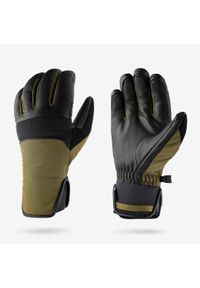 WEDZE - Rękawice narciarskie dla dorosłych Wedze 550. Materiał: softshell, skóra, materiał, tkanina, futro, dzianina. Sport: narciarstwo